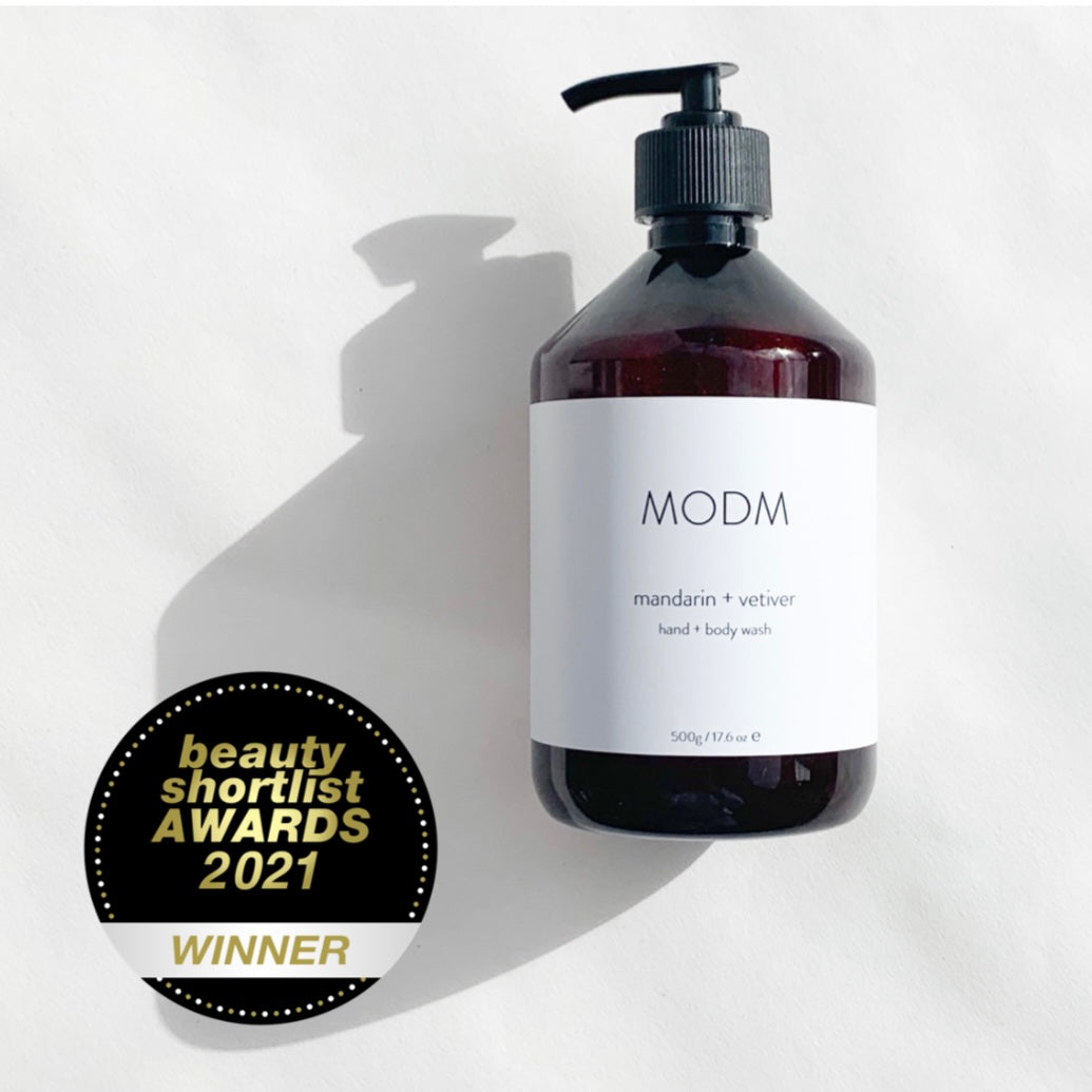Modm Award Winning MODM Hand + Body Wash - Mandarin + Vetiver - Award ...